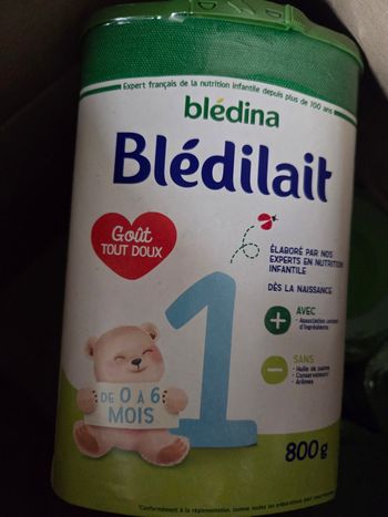 Lot de 7 boîtes de lait bledilait 1er age