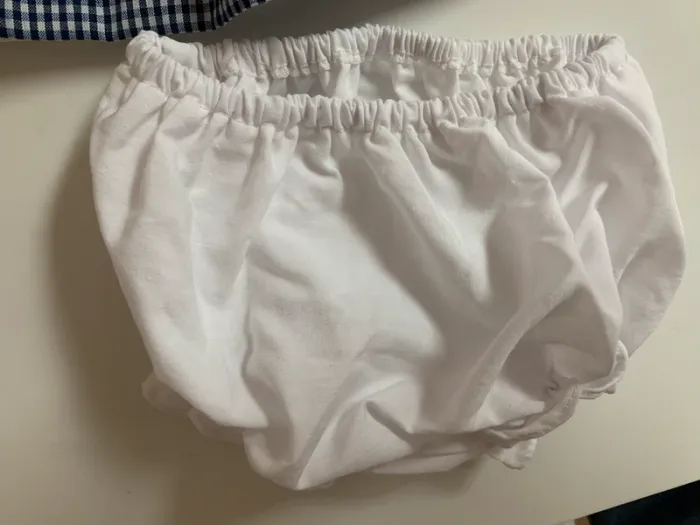 Adorable tenue été 3 pièces comme neuve 3 mois robe bloomer bandeau - photo numéro 3