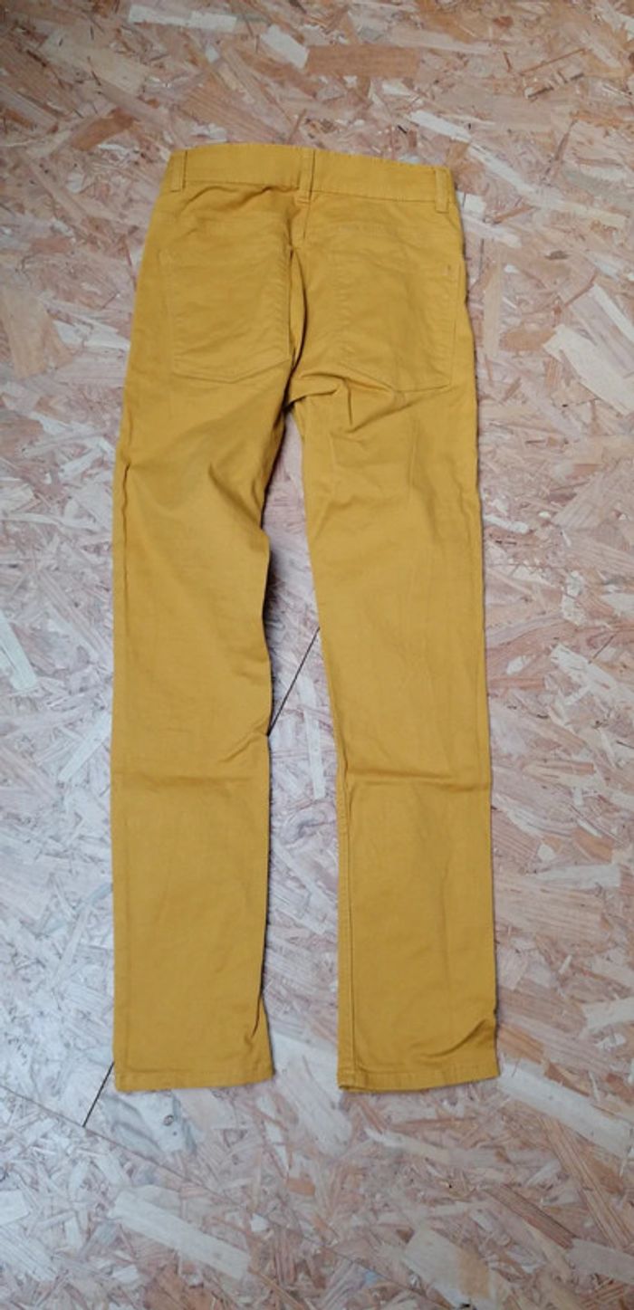 Pantalon skinny jaune moutarde - photo numéro 3