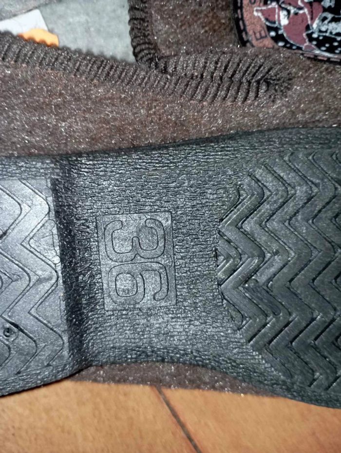 Pountoufle femmes marron taille 36 marque nature sport neuf avec étiquette - photo numéro 6