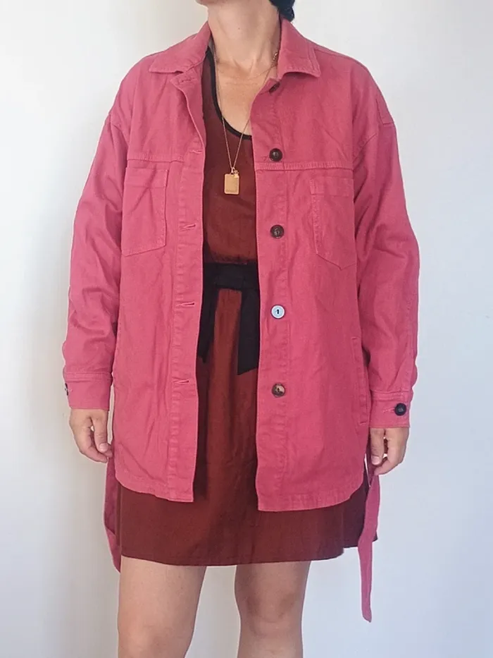 Veste imper neuf rose S - photo numéro 2