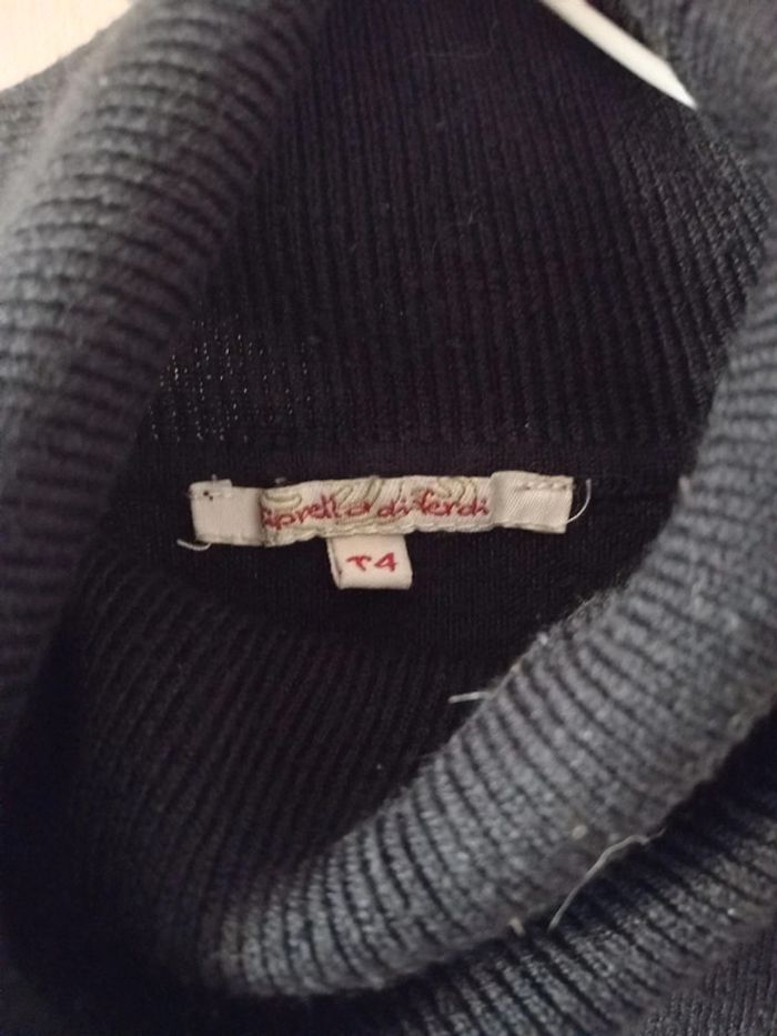 Pull col roulé noir - photo numéro 4