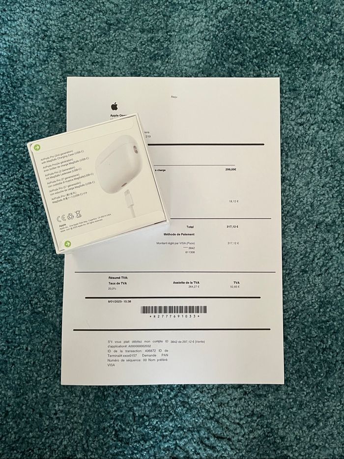 AirPods Pro 2 neufs avec facture scellés - photo numéro 2