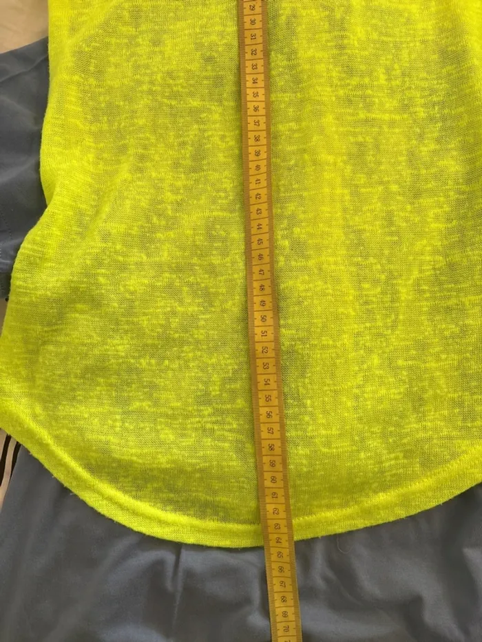 Débardeur dentelle jaune fluo - photo numéro 8