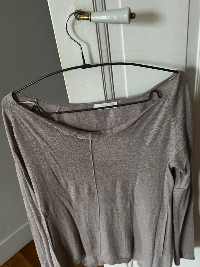 Pull col bateau promod beige taille XS - photo numéro 4