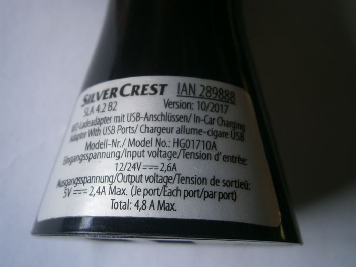 Chargeur allume cigare voiture USB SILVERCREST - photo numéro 4