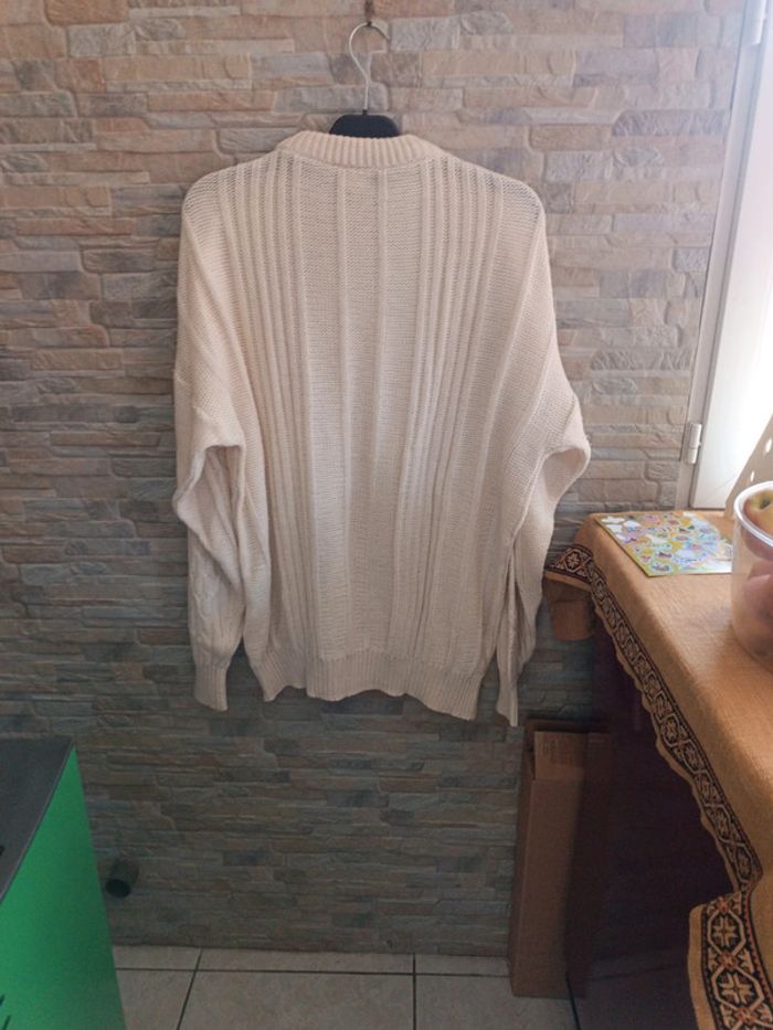 Pull crème à torsades XL - photo numéro 2