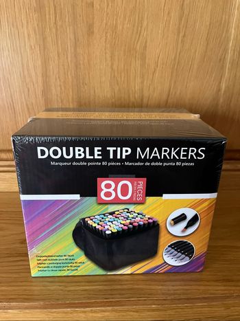 Marqueur double pointe 80 pièces