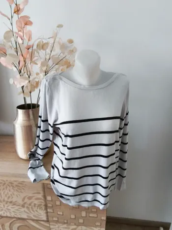 Pull rayé marinière encolure bateau