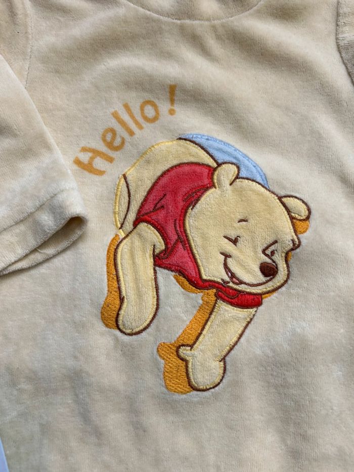 pyjama grenouillère jaune winnie 6 mois disney - photo numéro 3