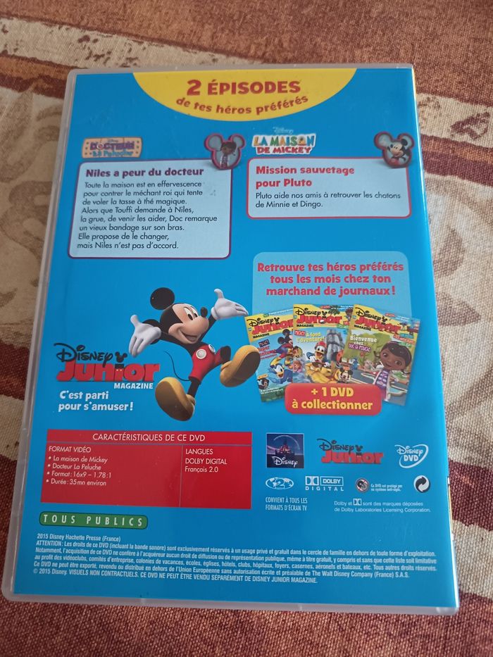 DVD Disney Junior La maison de Mickey Docteur La Peluche - photo numéro 2