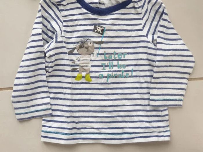 3 T- shirts Manche Longue 6 mois - photo numéro 2