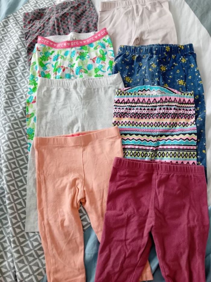Lot de 8 leggings 12 mois