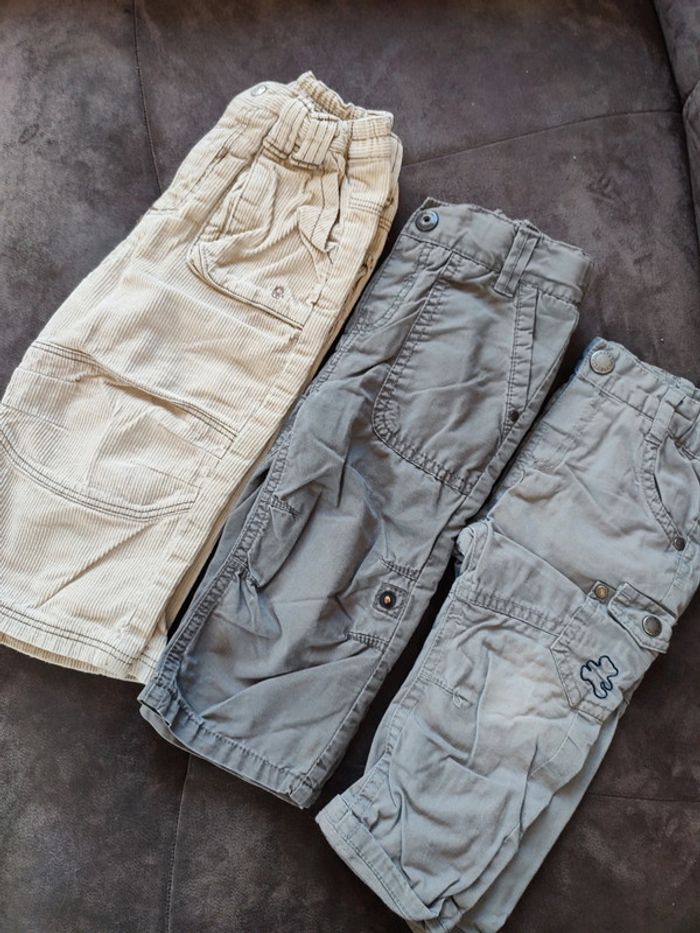 Lot de 3 pantalons garçon 12 mois