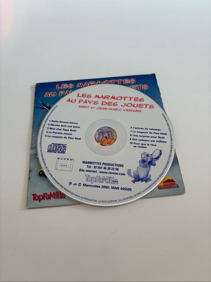 CD enfant - Les marmottes au pays des jouets d’Anny et Jean Marc Versini (conte de Noël musical) - photo numéro 3