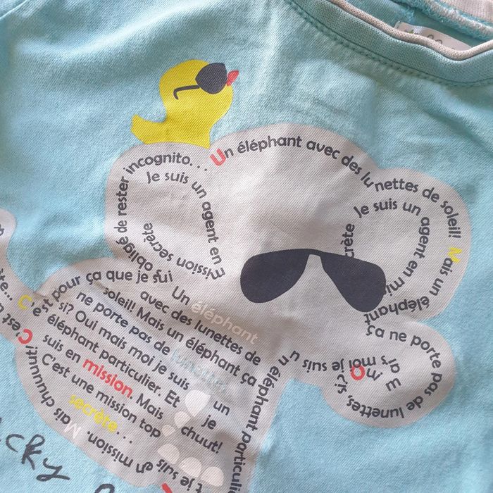 💚 Tee-shirt MC 9 mois Kitchoun #emyfleury_9moisgarçon - photo numéro 2