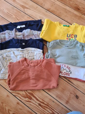 Lot de 8 blouses à longues manches