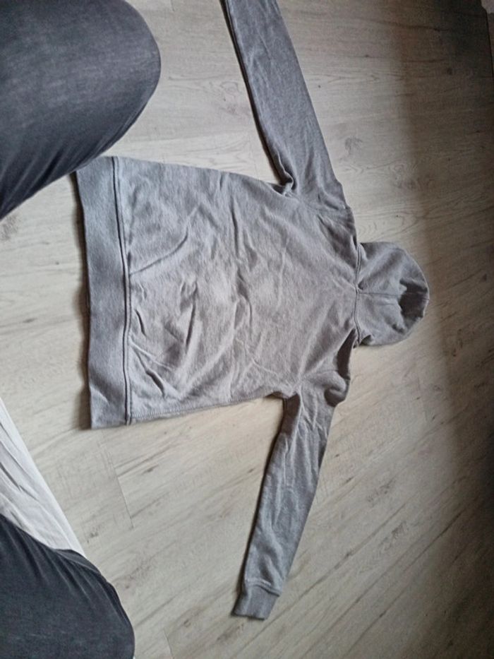 Sweat 14 ans fille gilet fermeture éclair capuche gris Tissaia - photo numéro 11