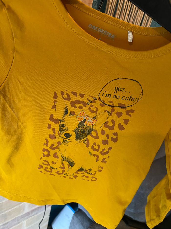 T shirt manche longue orchestra taille 4 ans - photo numéro 2