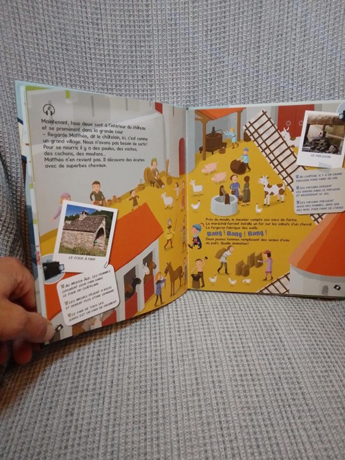 Livre + CD "En direct du Château Fort" - Les Petits reportages de Matthéo / Ed. Atlas - photo numéro 8