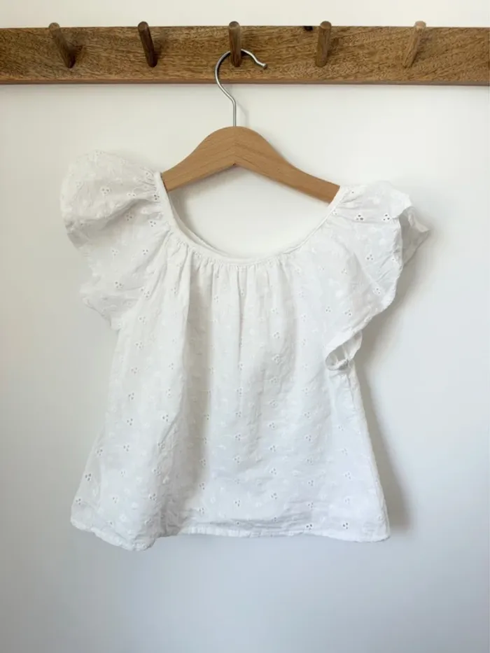 Haut brodé blanc Zeeman - photo numéro 2