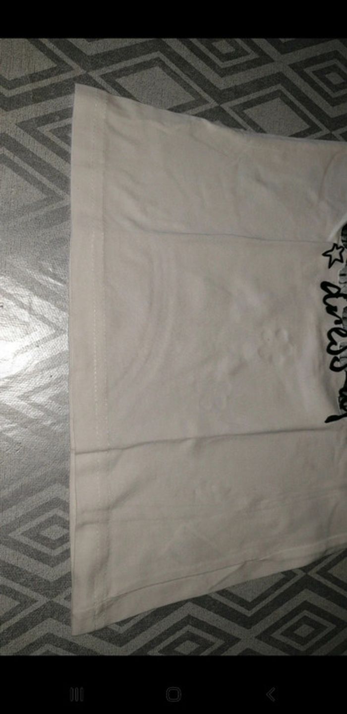 T-shirt fille blanc avec chats 6 ans - photo numéro 5