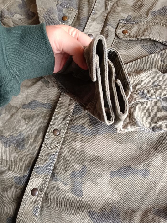 Chemise militaire kaki - photo numéro 3