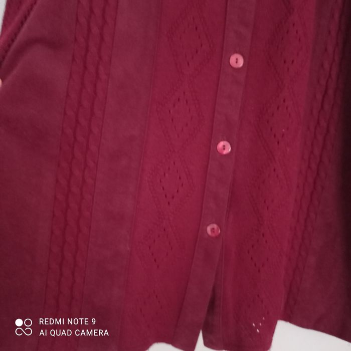 Gilet pull veste bordeaux t42 Daxon - photo numéro 3