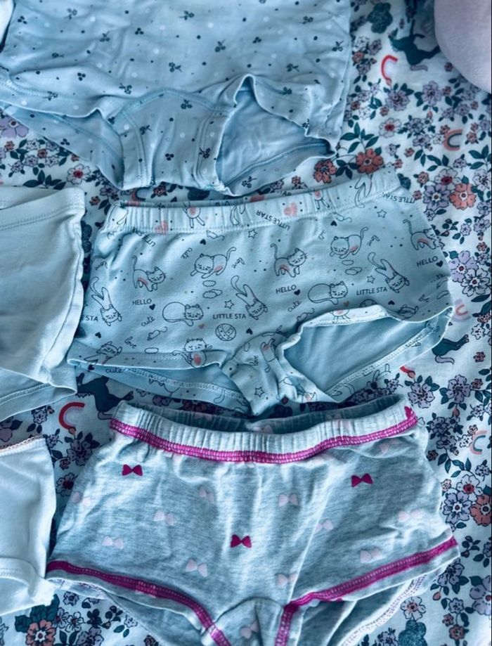 Lot de culottes fille 3ans 100% coton - photo numéro 2