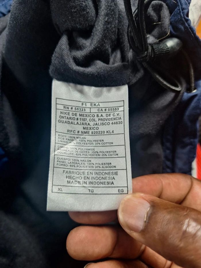 Veste Nike Team vintage XL bleu marine logo bouclier brodé zippée (546) - photo numéro 13