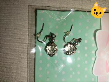 Boucles d'oreilles pendantes Rose pale