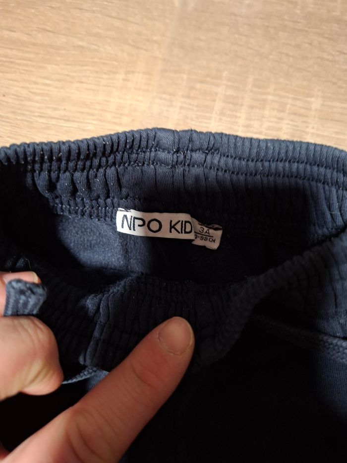 Jogging bleu marine 3 ans marque NPO Kids - photo numéro 2