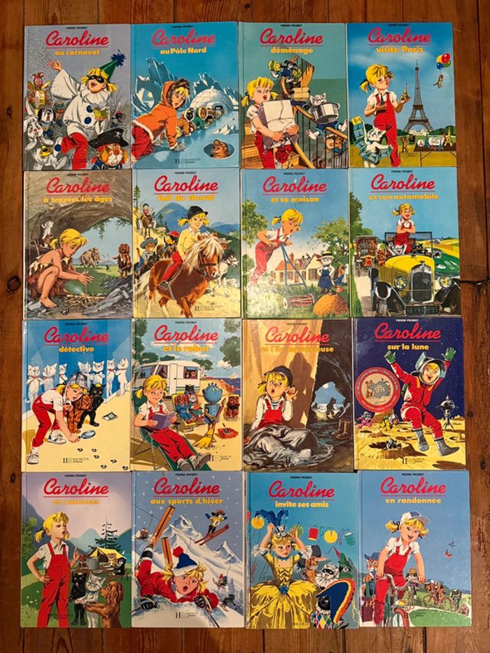 BE - blanc vintage - Lot de 16 livres bd albums Caroline Pierre Probst