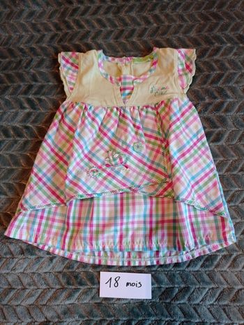 Robe tunique à carreaux