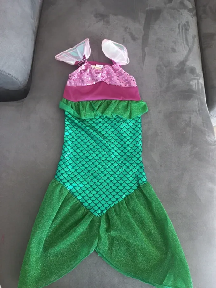 Robe déguisement ariel petite sirène 3 ans