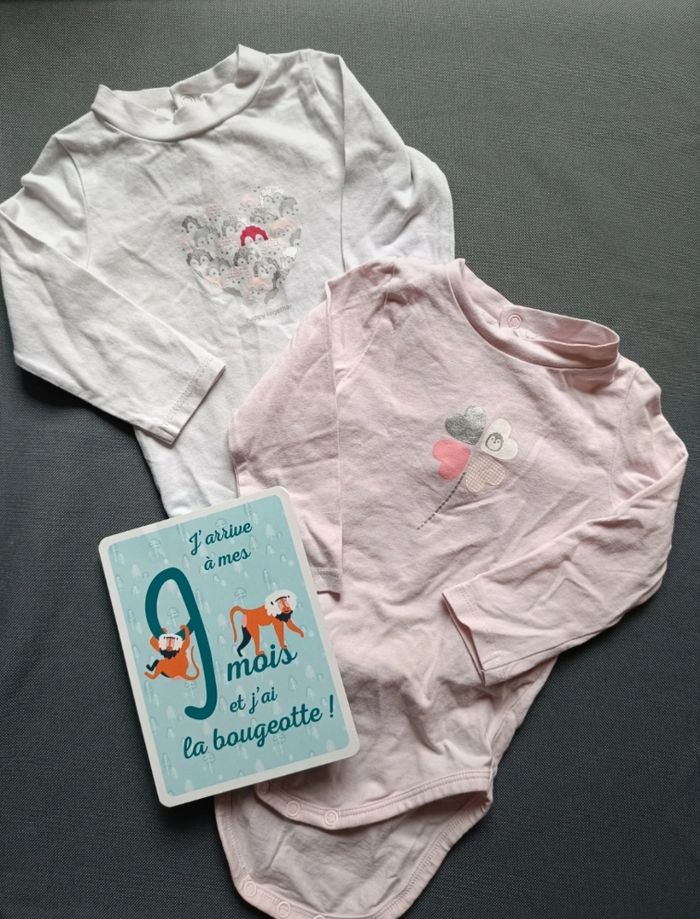 Lot de 2 bodies 💕 Taille 9 mois
