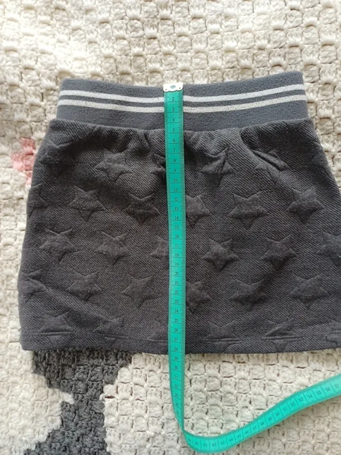 Jupe grise à etoiles taille élastique - photo numéro 3