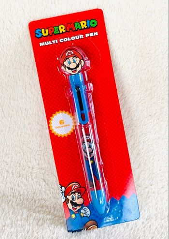 Stylo bille Mario Bros 6 couleurs différentes dans 1 stylo