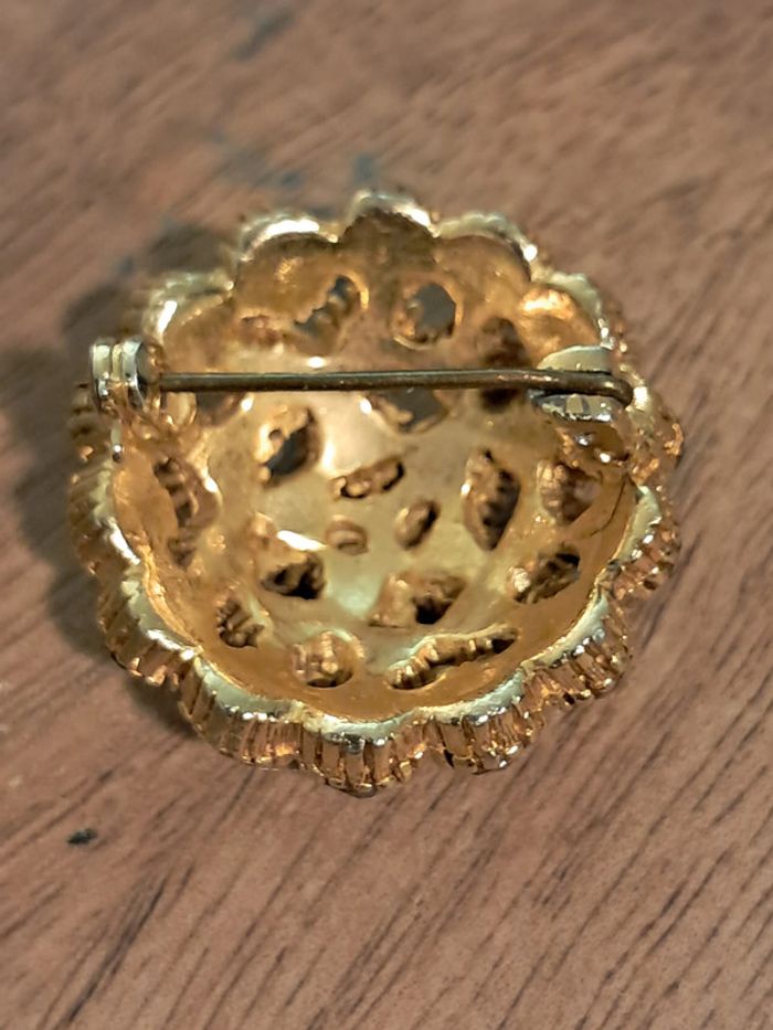 Broche vintage dome - photo numéro 4
