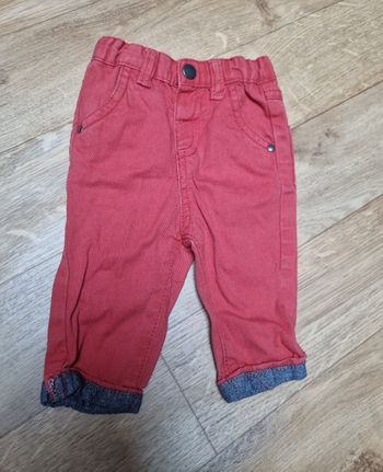 pantalon garçon couleur brique les petits cailloux taille 3 mois