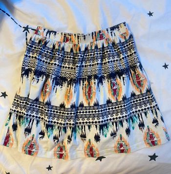 Magnifique jupe imprimé ethnique multicolore || taille XS