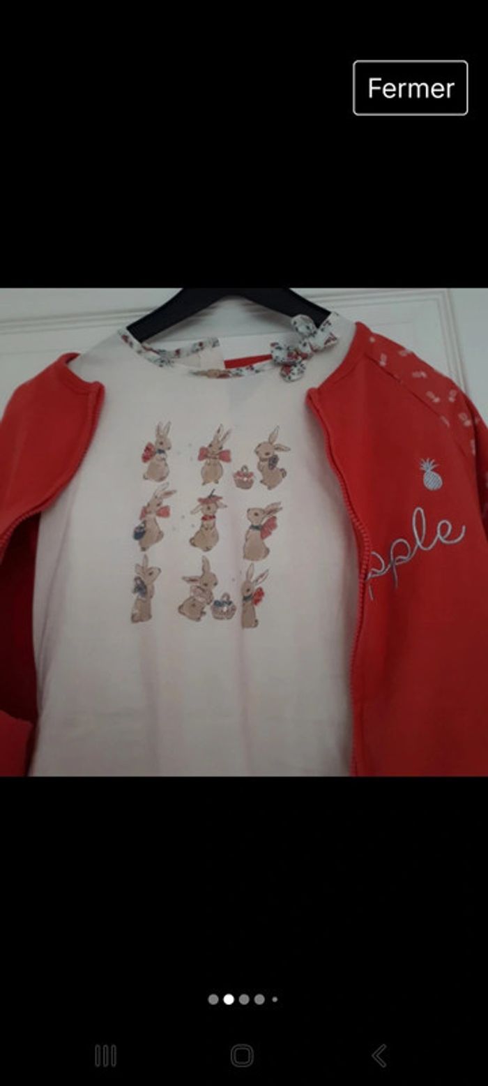 Lot de 2 vetements gilet et
tee-shirt Sergent Major - photo numéro 3