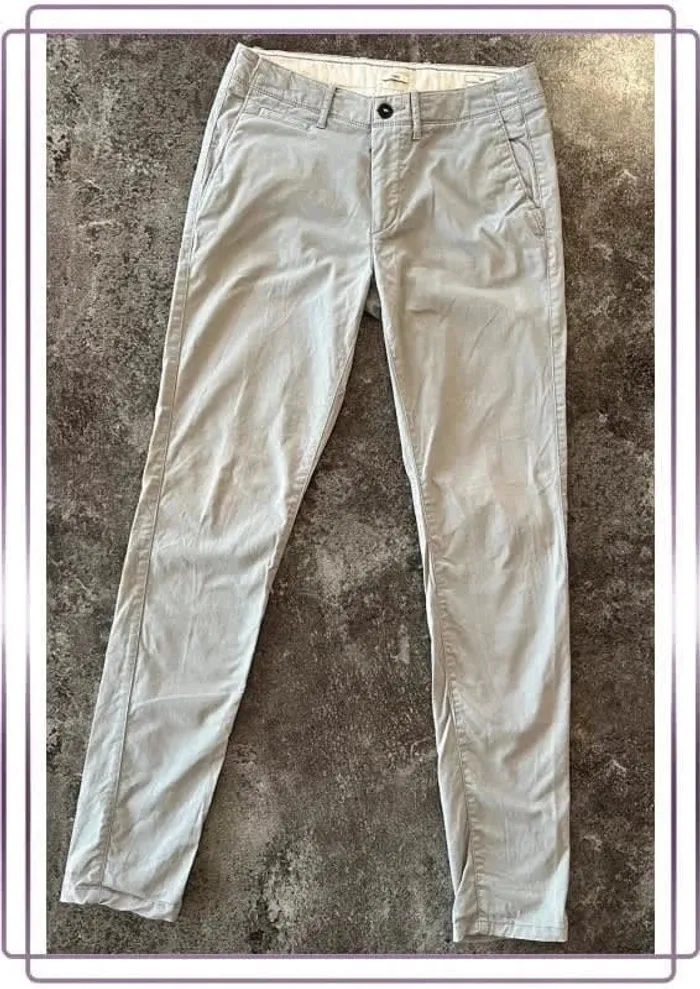 Chino gris homme Jules taille 38 Slim Men gray chinos Graue Chinos Herren Pantaloni chino grigi uomo - photo numéro 3