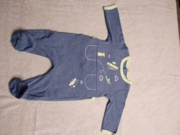 Pyjamas bleu Sergent Major 3 mois (réf perso C35)(familleac72)