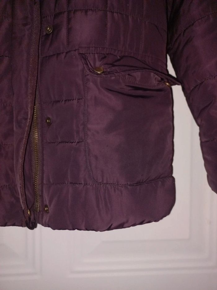 Manteau fille prune - photo numéro 3