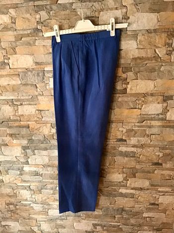 Pantalon effet velours daim bleu taille 38 Godske