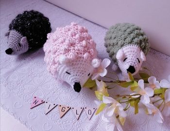 Peluche tricoté hérisson