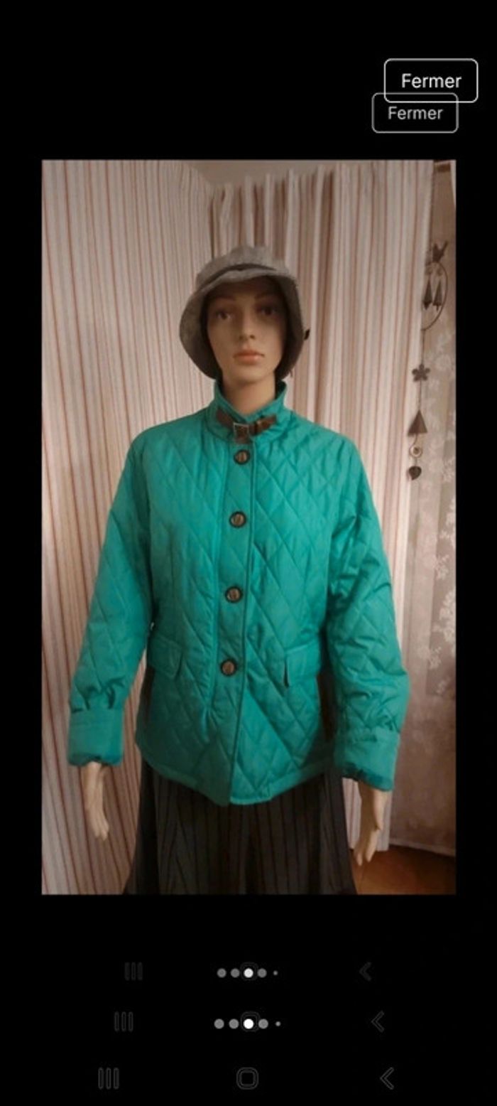Veste coupe vent verte Clarina taille 42 - photo numéro 3