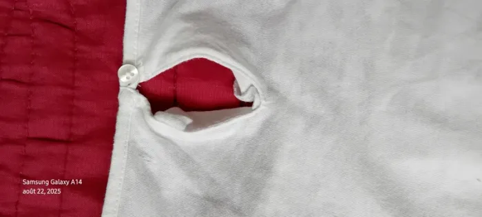 Haut blanc manches longues avec dentelle ajourée fille 14 ans la halle - photo numéro 16