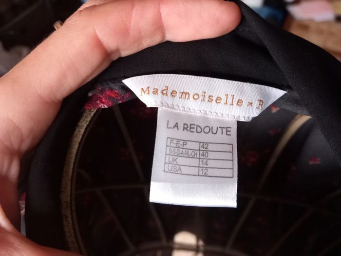 Chemisier à fleurs rouges (T. 42) - photo numéro 6
